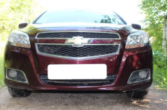 Защита радиатора "Standart" Chevrolet Malibu (2012-2015) чёрная