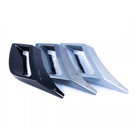 Имитация насадок глушителя BLACK (черный глянец) для Skoda Kodiaq (2016-н.в.) купить недорого с доставкой в Ордынское